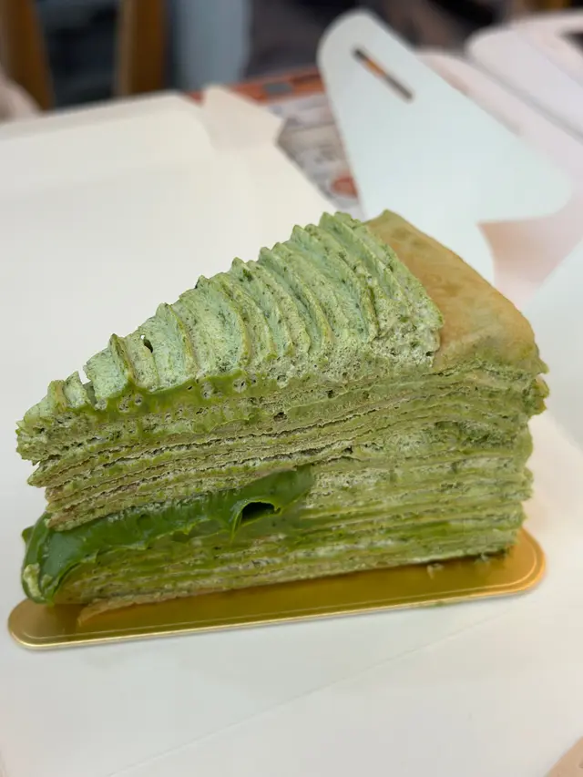 抹茶流心千層蛋糕