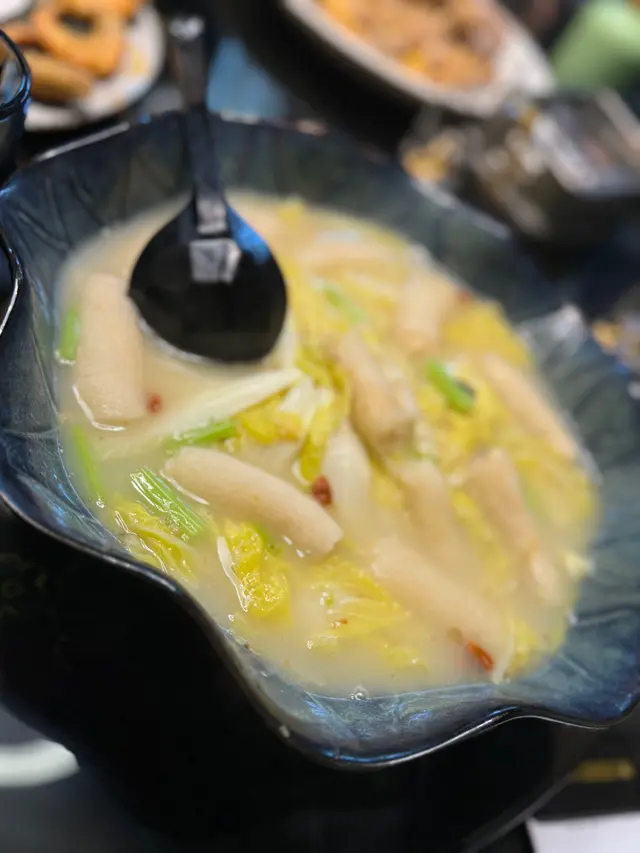 竹笙蝦滑浸娃娃菜