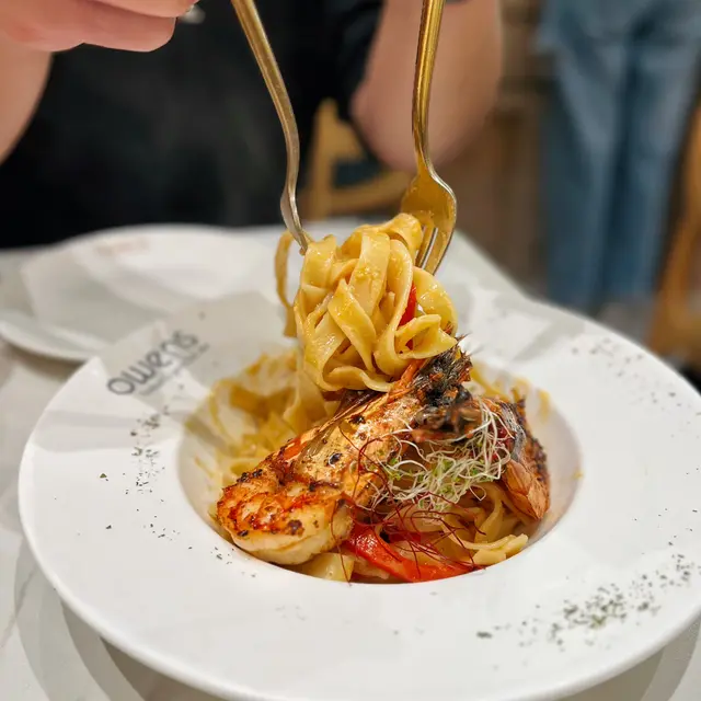 龍蝦汁虎蝦闊條麵