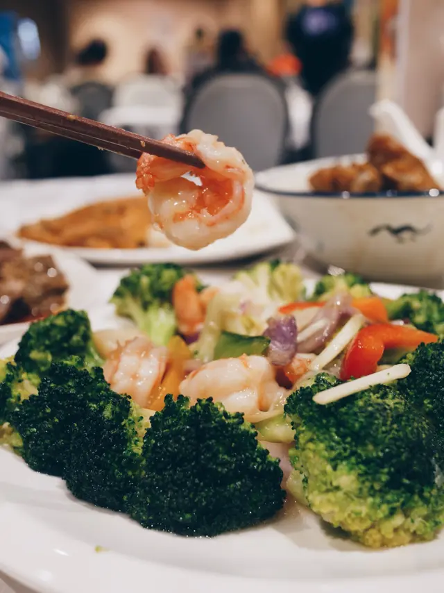 西蘭花炒帶子蝦球