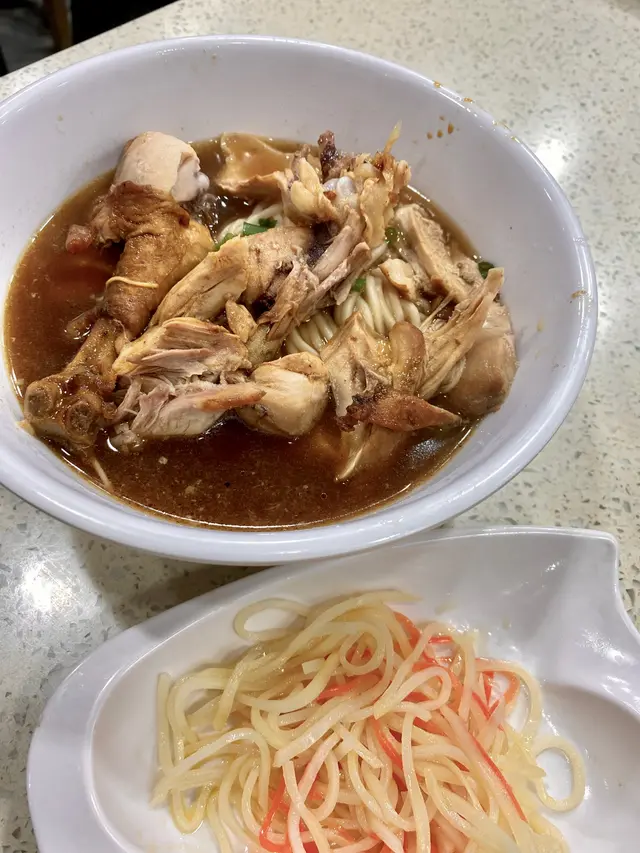 山東手撕雞麵、涼拌土豆絲(套餐)