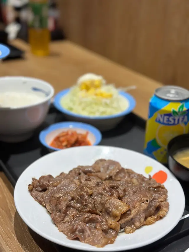 燒牛五花定食（兩倍肉）$94
連埋泡菜食！超正！

#香港美食 #美食日記 