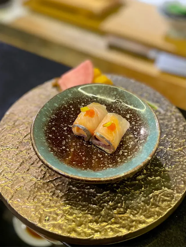 縞鰺魚海膽豆腐