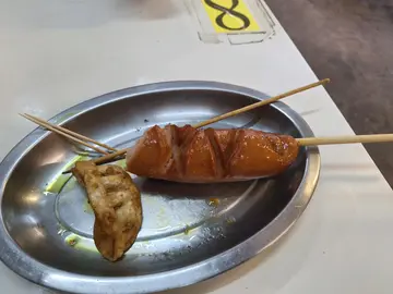 司華力腸同炸餃子