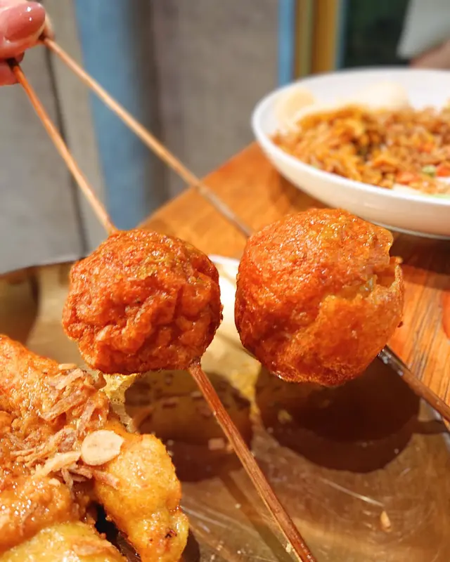 印尼咖哩巨大魚蛋串燒(2串)