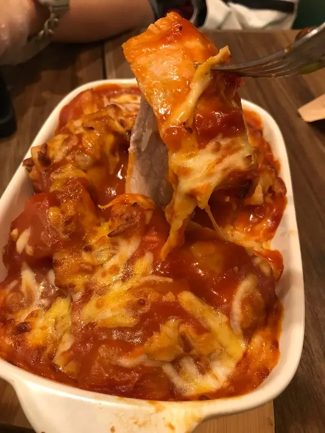 芝士蕃茄焗厚切豬扒飯