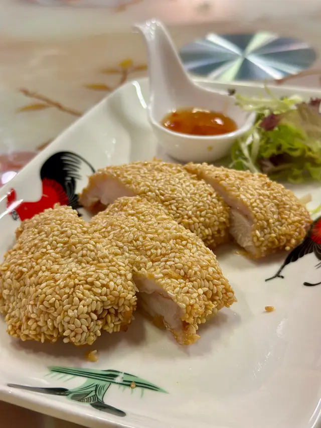 柚子芝麻百花雞