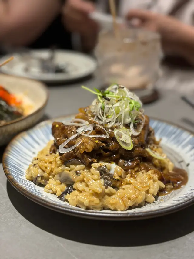 M5和牛壽喜燒溫泉蛋意大利飯