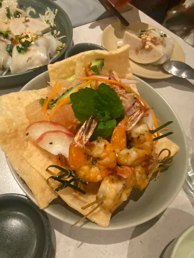 大蝦柚子沙律