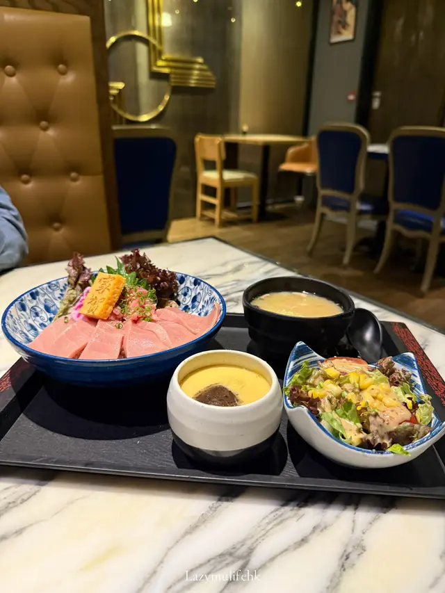 中本鮪魚腩丼 定食 