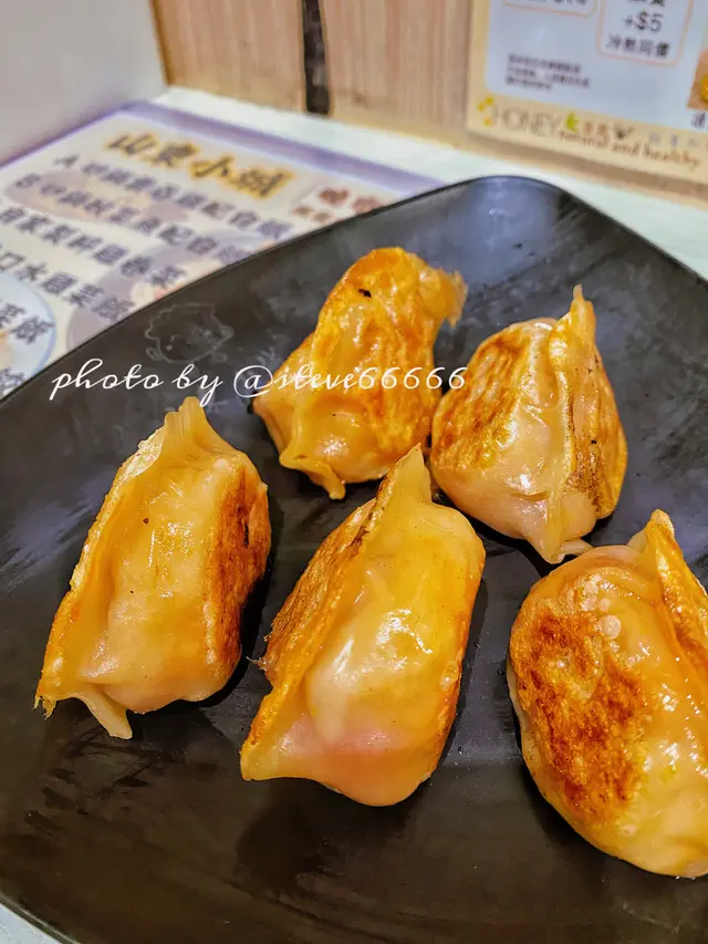 煎鮮肉麻辣菜甫餃