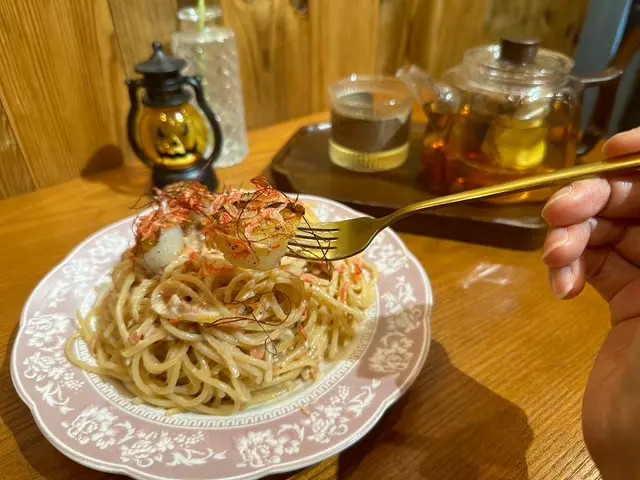 櫻花蝦帶子奶油意粉