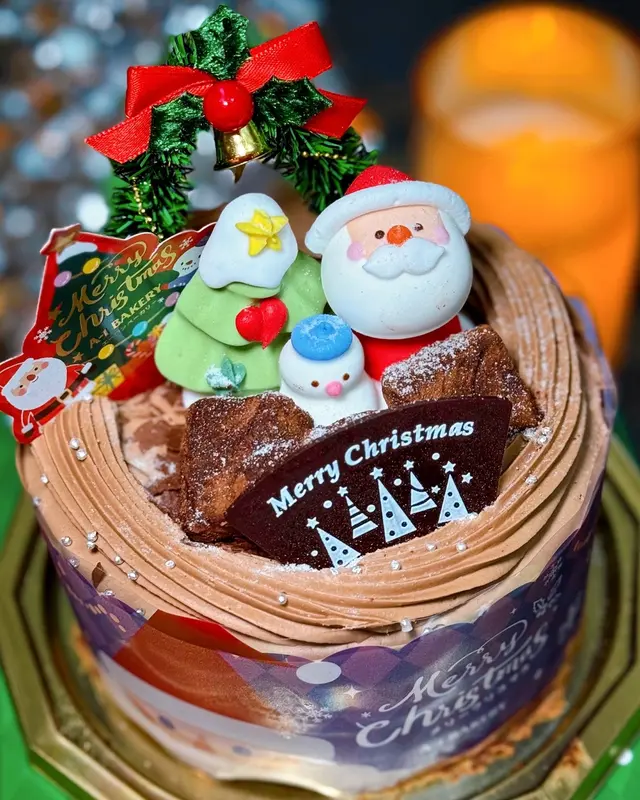 ☃️歡躍聖誕夜 (🍫比利時朱古力蛋糕) 🍰 - 12cm