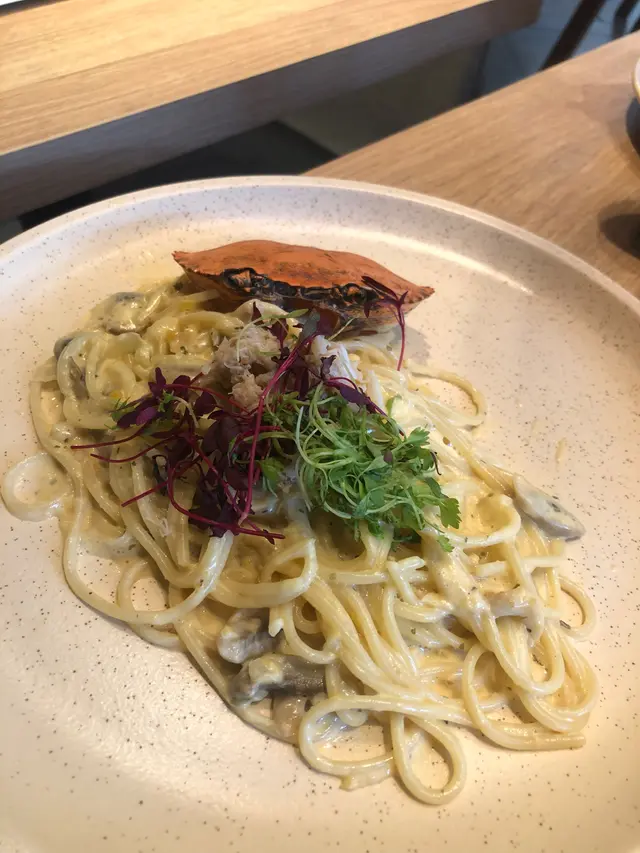 黃金蟹肉意粉
