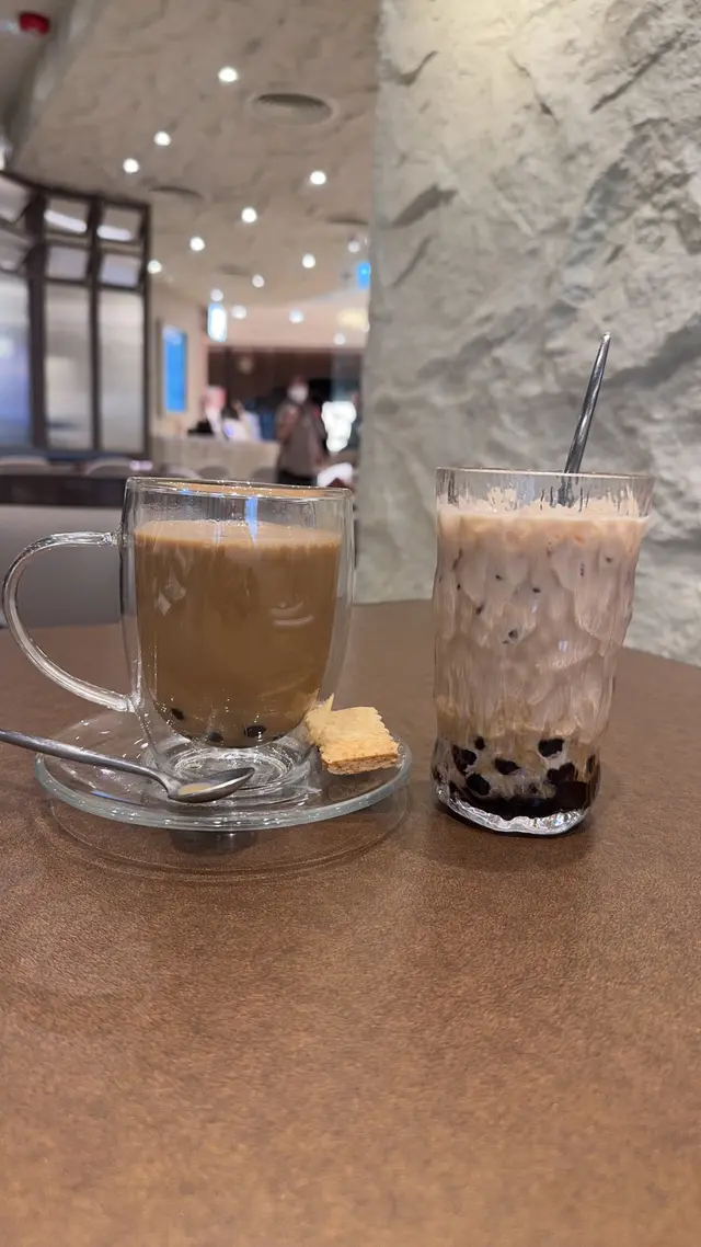 珍珠奶茶（凍+熱）跟餐