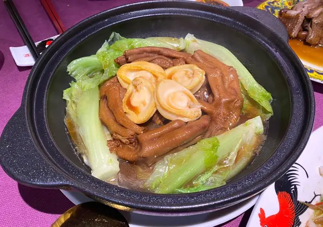 潮式紅扣鵝掌鮮鮑魚