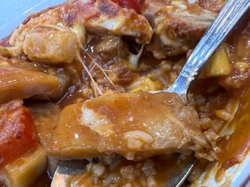 鮮茄鳳梨/菠蘿焗豬扒飯