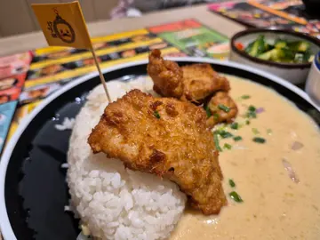 白咖喱香茅豬扒飯