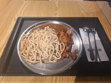 照烧鸡扒炒乌冬