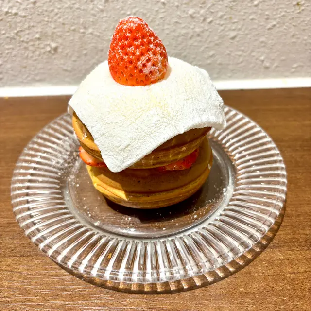 大福草莓鮮奶油華夫