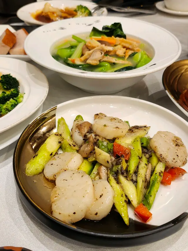 蘆筍炒帶子