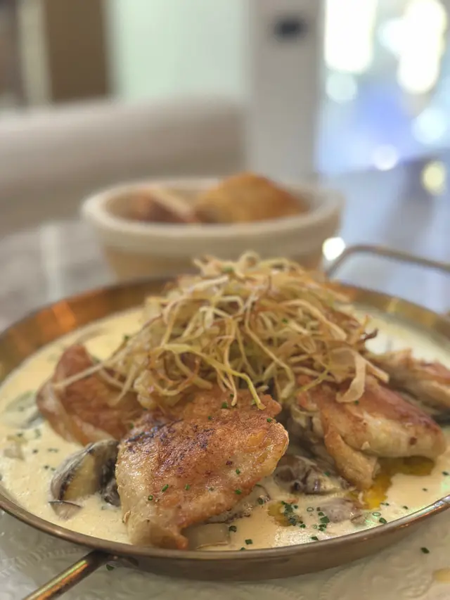 法式大蒜蘑菇忌廉烤雞