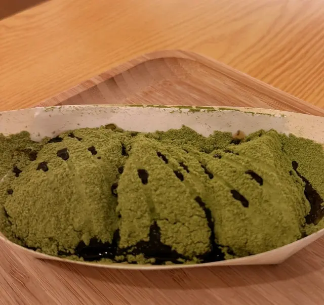 抹茶蕨餅+熱手打抹茶