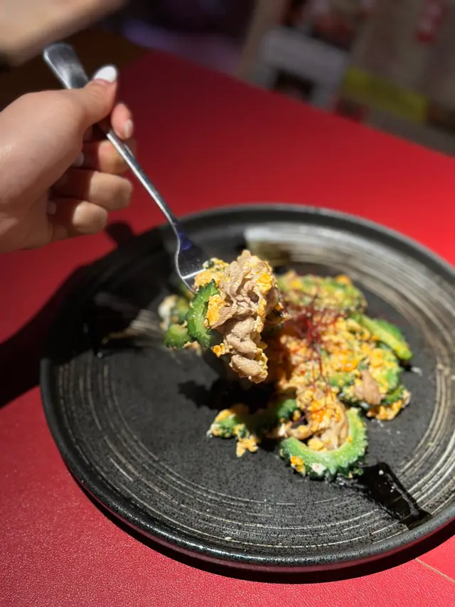 黑豚沖繩苦瓜炒蛋