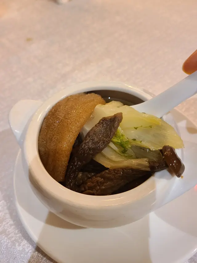 羊肚菌松茸竹笙花菇燉湯