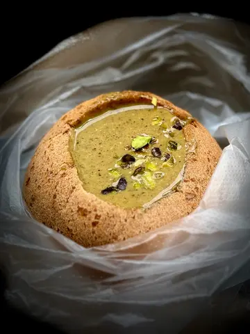 开心果麻糬布甸