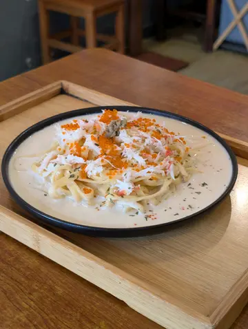 北海道蟹肉特浓蟹膏意粉