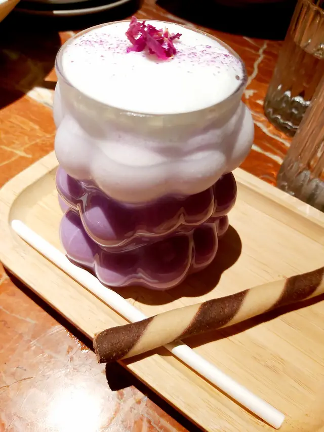 冰紫粉紅薯拿鐵