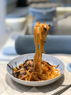 明太子海膽汁蟹肉意粉