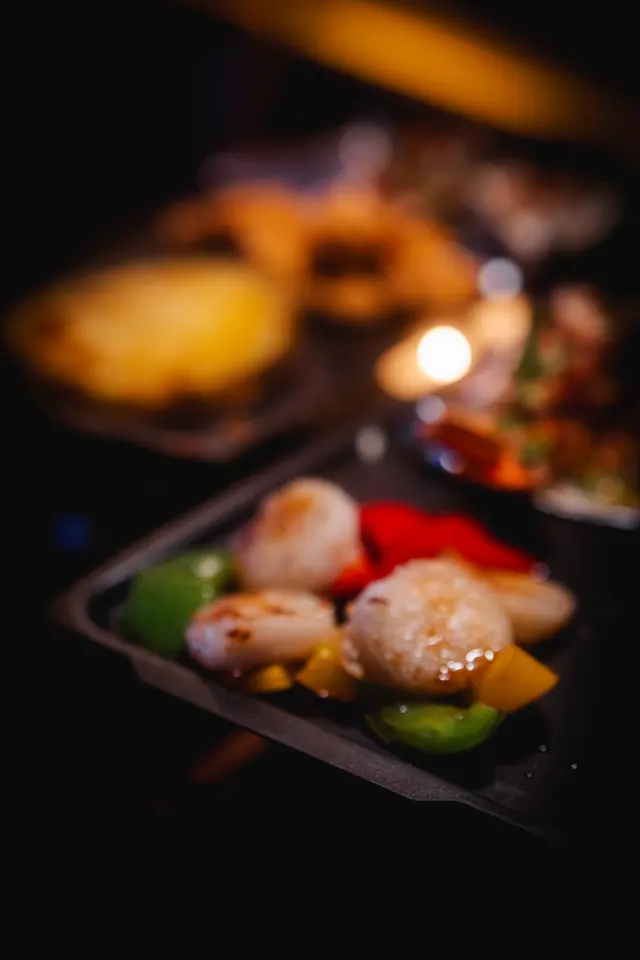 帶子配三色椒串