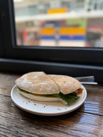 Smoked Chicken Pastrami Ciabatta with Avocado and Cheddar Cheese  