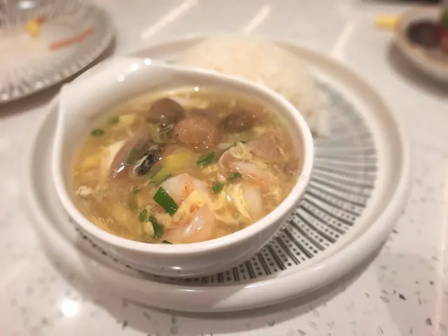 滑蛋蝦球飯