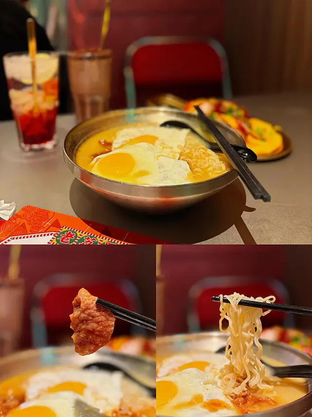 沙嗲牛肉煎蛋公仔麵