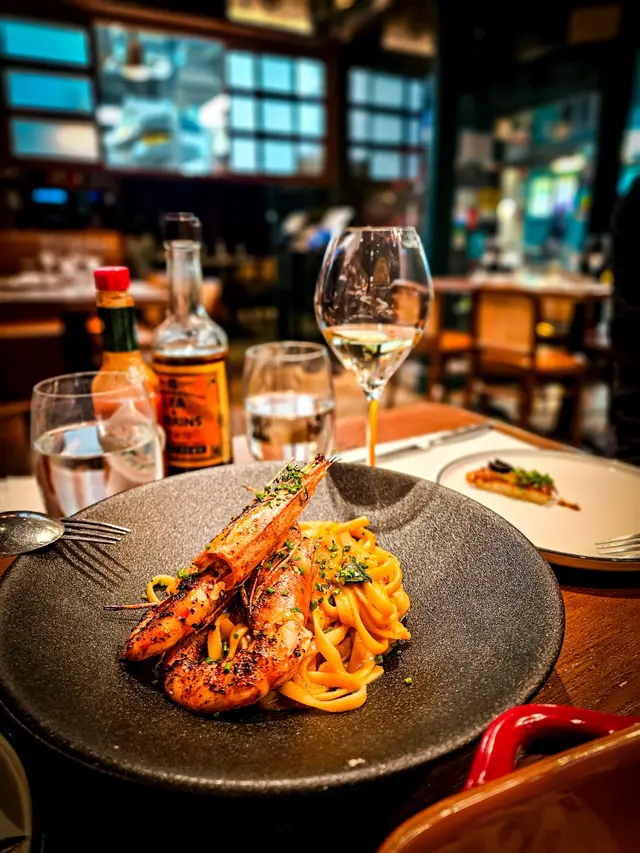 Linguine aux gambas