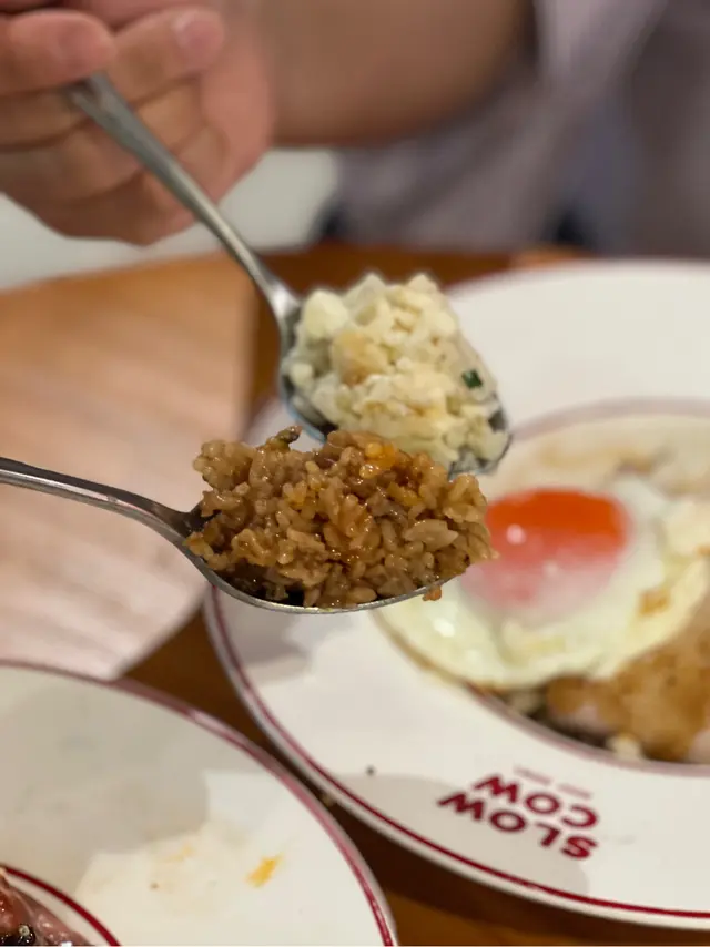 蒜香醬油炒飯& 淡麗蛋白炒飯