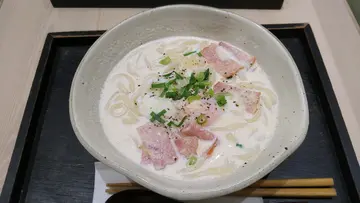 カルボナーラうどん / 卡邦尼溫泉蛋烏冬 / Carbonara Udon with Onsen Tamago