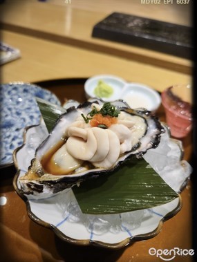 北海道生蠔拼鱈魚白子 - 銅鑼灣的鮨月