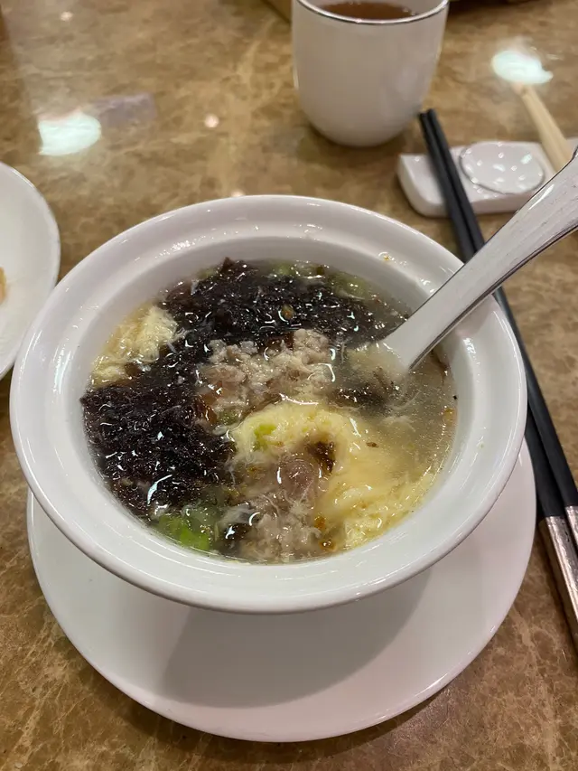 紫菜肉碎雞蛋湯 (跟餐)