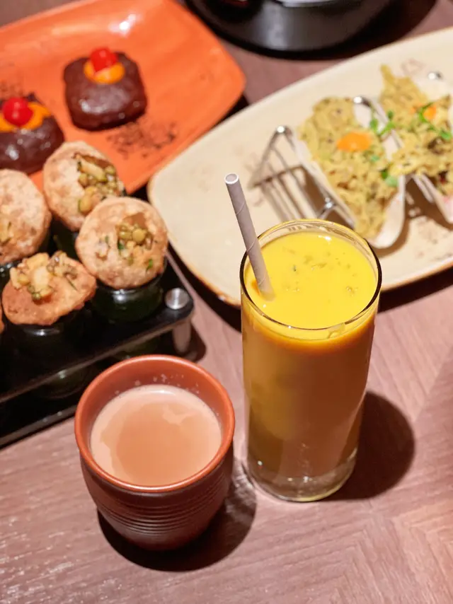 Masala Tea & Mango Lassi