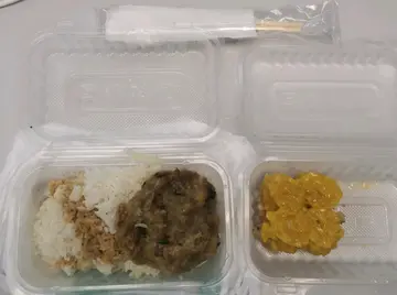 牛肉飯+蟹子燒賣（點心係送嘅免費）
