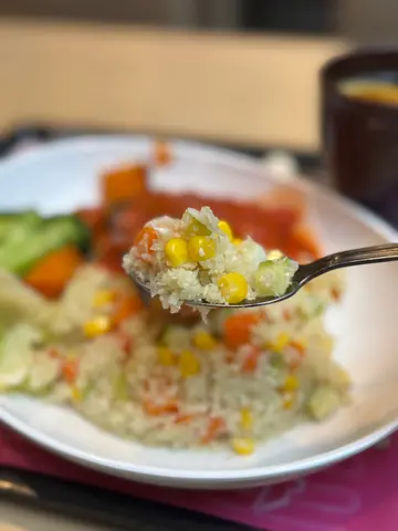 香煎三文鱼椰菜花饭