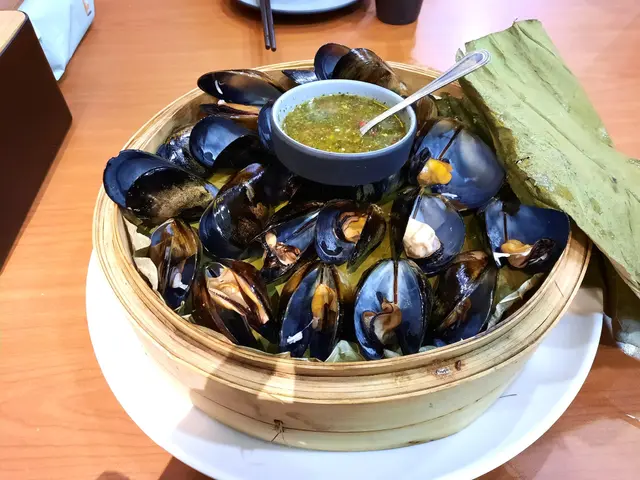 荷葉清酒蒸青口(澳洲)