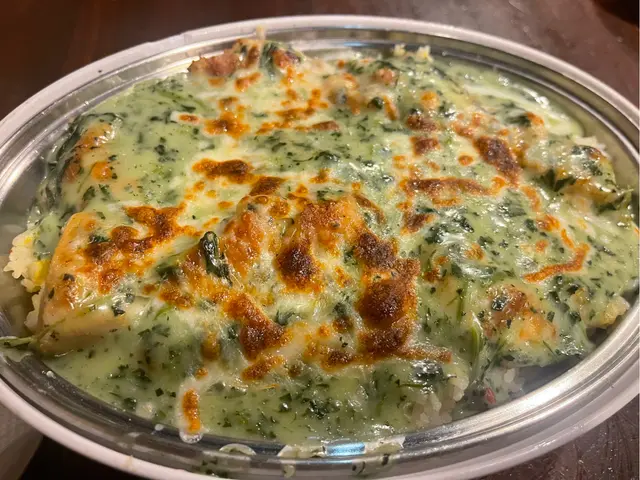 芝士菠菜雞扒焗飯
