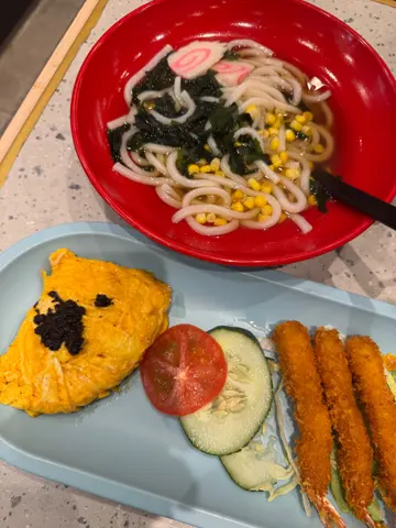 吉列虾汤乌冬配黑松露炒蛋