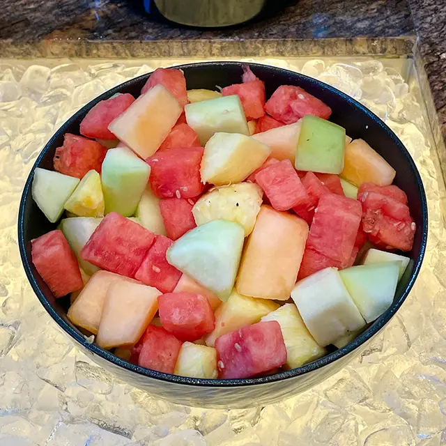 水果(西瓜,哈密瓜,密瓜和菠蘿)