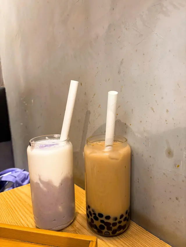 凍珍珠鮮奶茶 芋泥鮮奶 